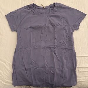 Athleta Light Purple Short Sleeve Tee